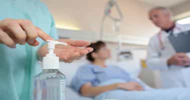 He Repaid the Hospital by Donating Hand Sanitizer .